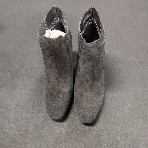 New Aquatalia Lanna Black Silky Suede 75mm Heeled Ankle Booties 6 - Picture 2 of 6